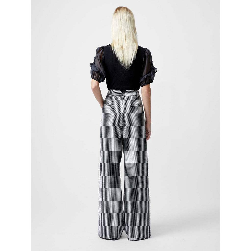 Holden Houndstooth Wide Leg Trousers