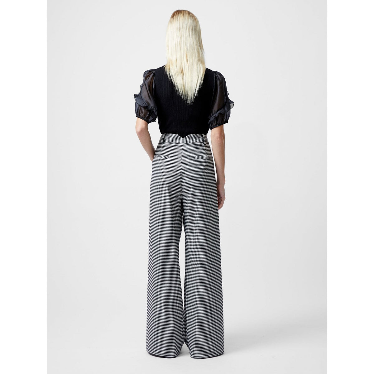 Holden Houndstooth Wide Leg Trousers