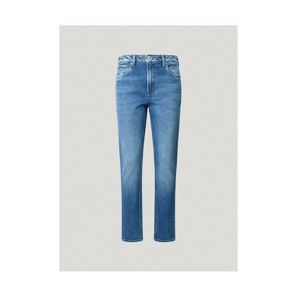 High-Rise Taper Fit Jeans - Violet
