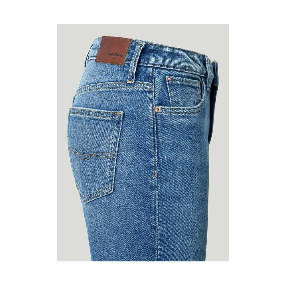 High-Rise Taper Fit Jeans - Violet