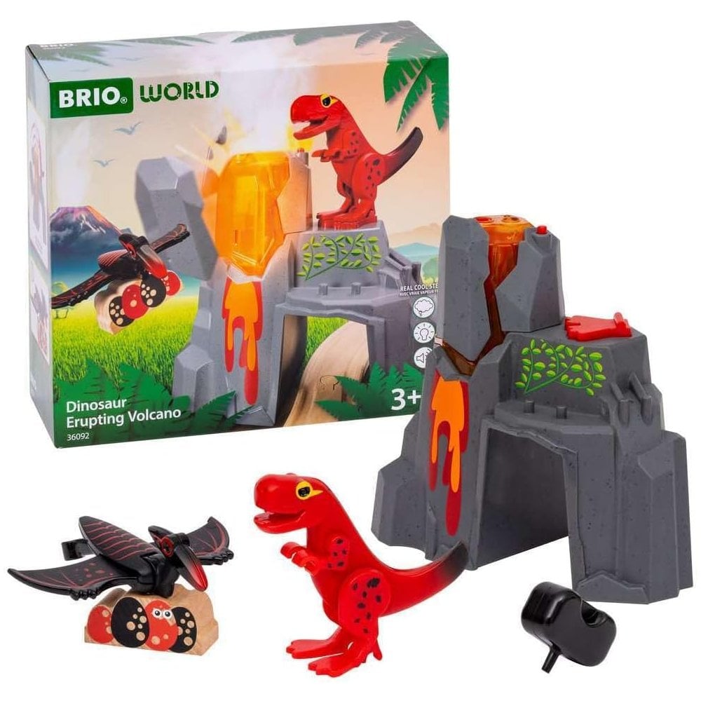 Dinosaur Erupting Volcano