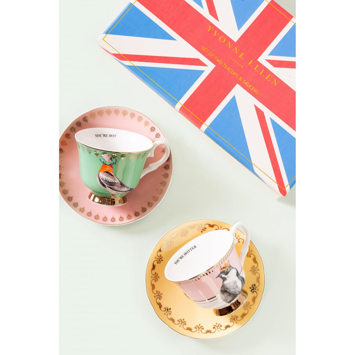 Best of British Teacup & Saucers (Set of 2)