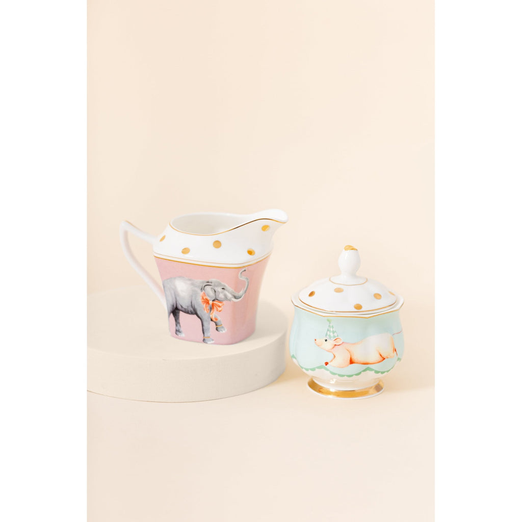 Elephant Milk Jug & Mouse Sugar Pot Set