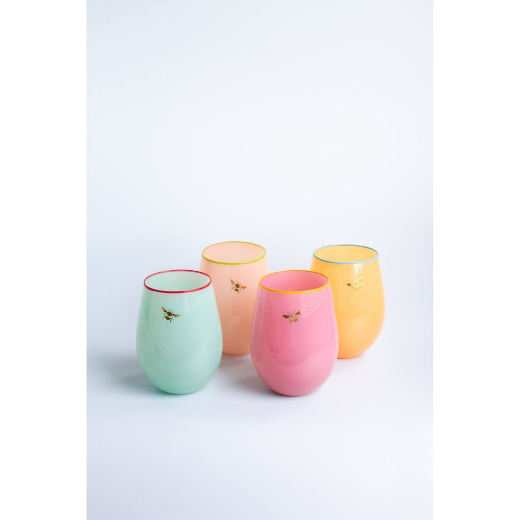 Bee Glass Tumblers (Set Of 4)