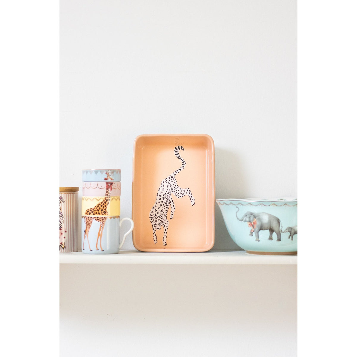 Cheetah Small Rectangular Dish