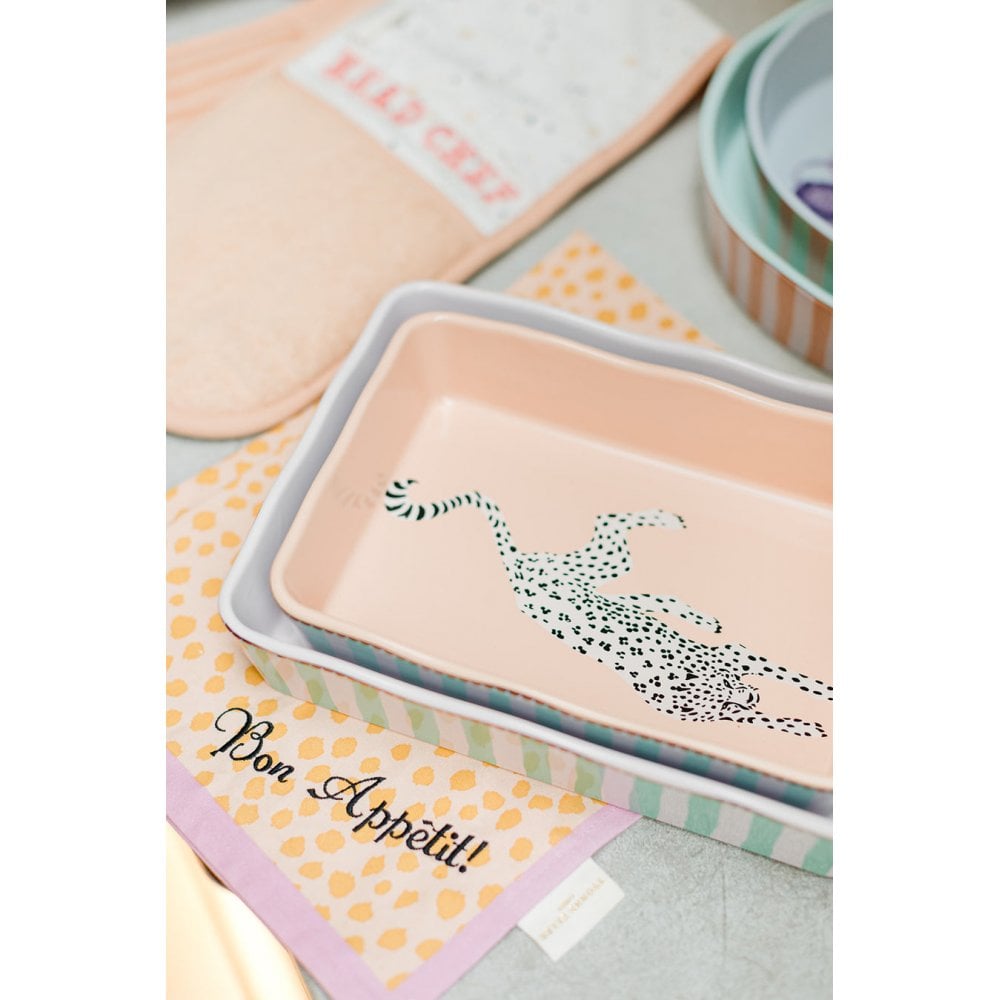 Cheetah Small Rectangular Dish