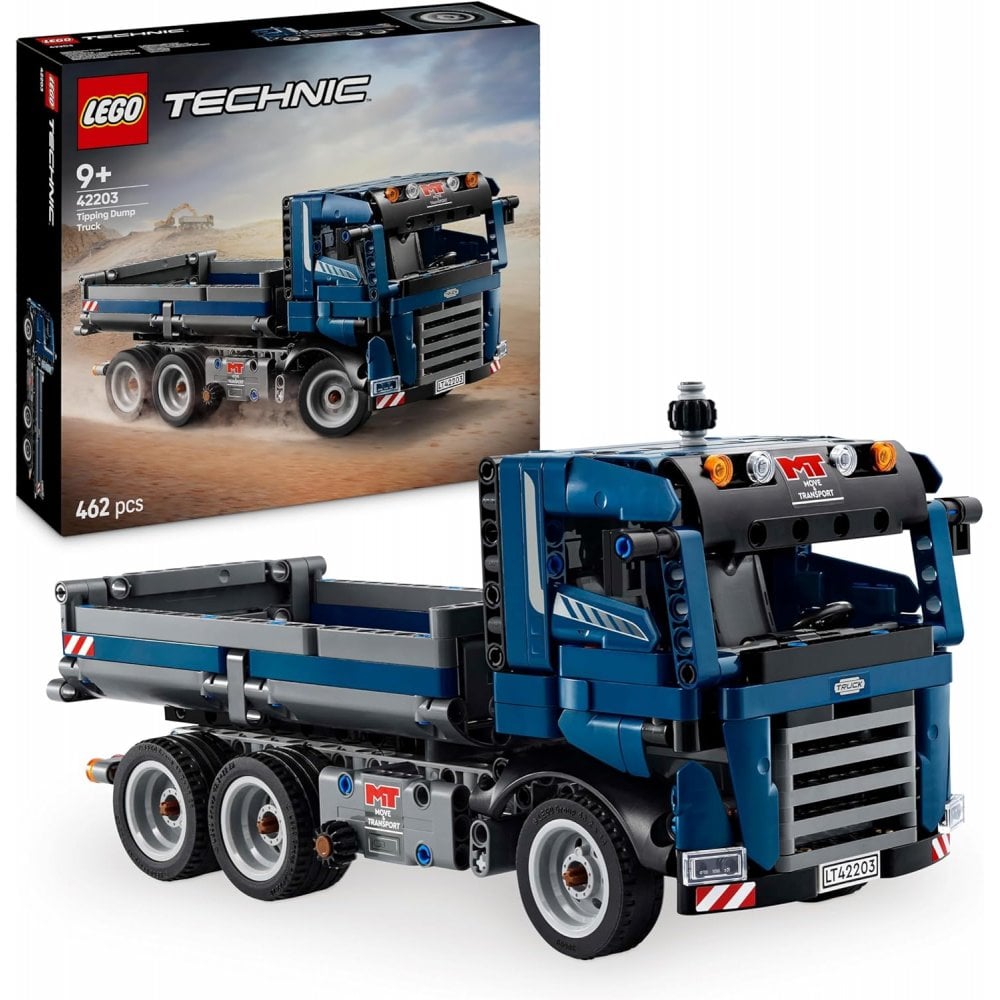 Technic Tipping Dump Truck Toy with Steering