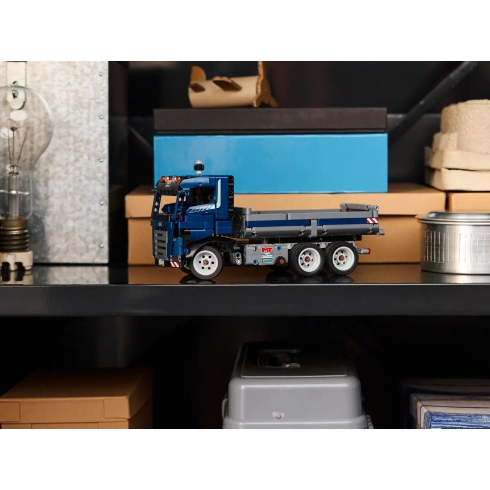 Technic Tipping Dump Truck Toy with Steering