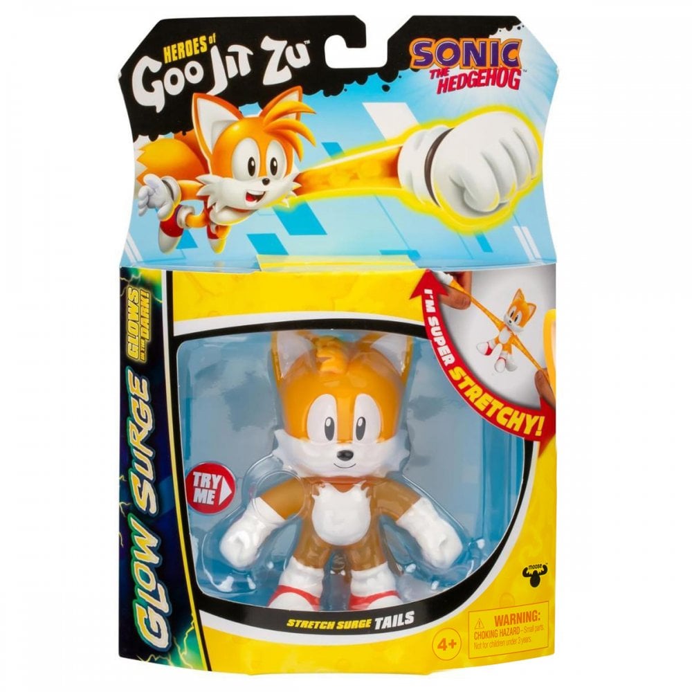 Heroes of Goo Jit Zu Sonic the Hedgehog Glow Surge Tails Stretch Figure
