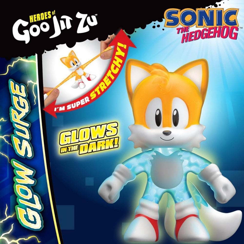 Heroes of Goo Jit Zu Sonic the Hedgehog Glow Surge Tails Stretch Figure