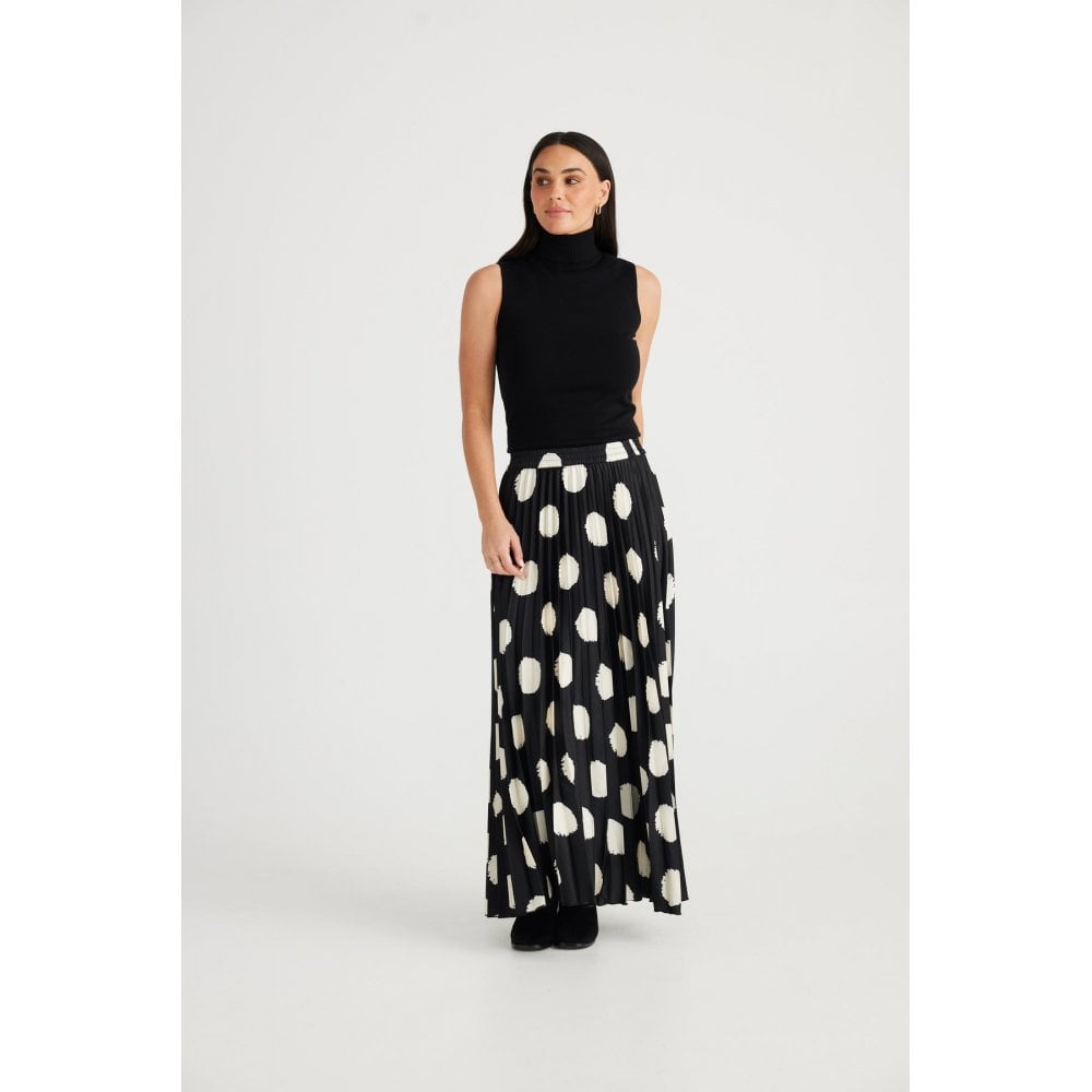 Alias Pleated Maxi Skirt