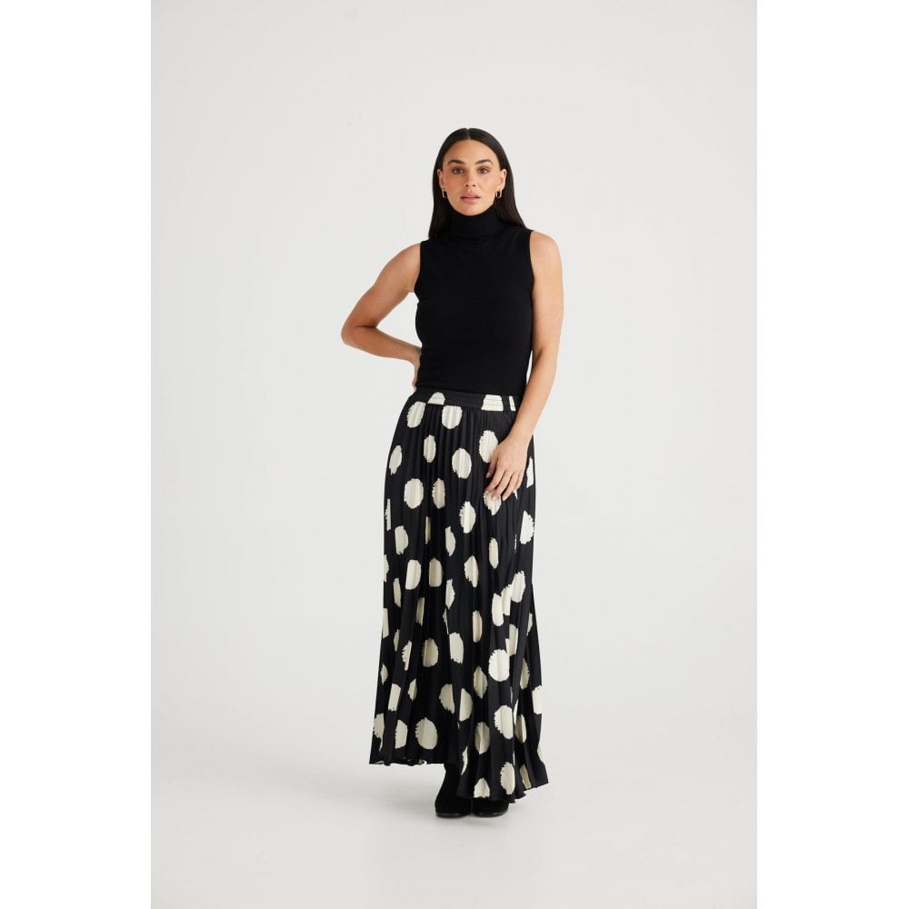 Alias Pleated Maxi Skirt
