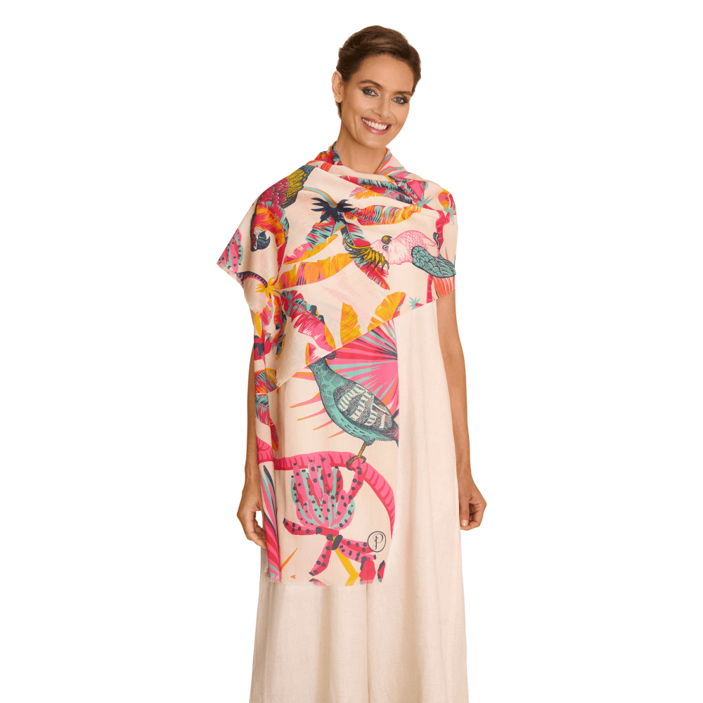 Tropical Paradise Cotton Scarf