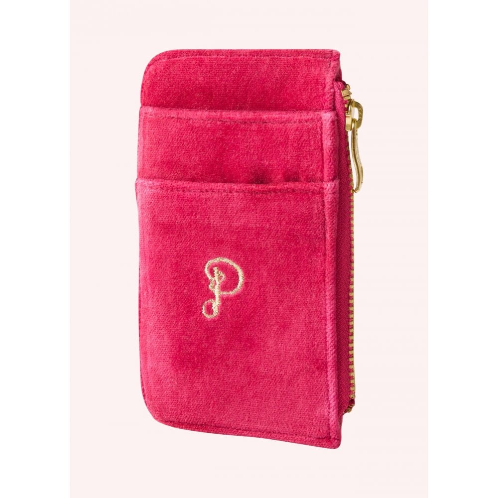 Ikat Tiger Velvet Card Holder