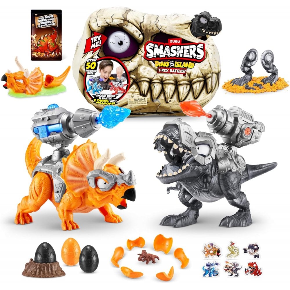 Smashers Dino Island Mini T-Rex Battle S1 Assorted