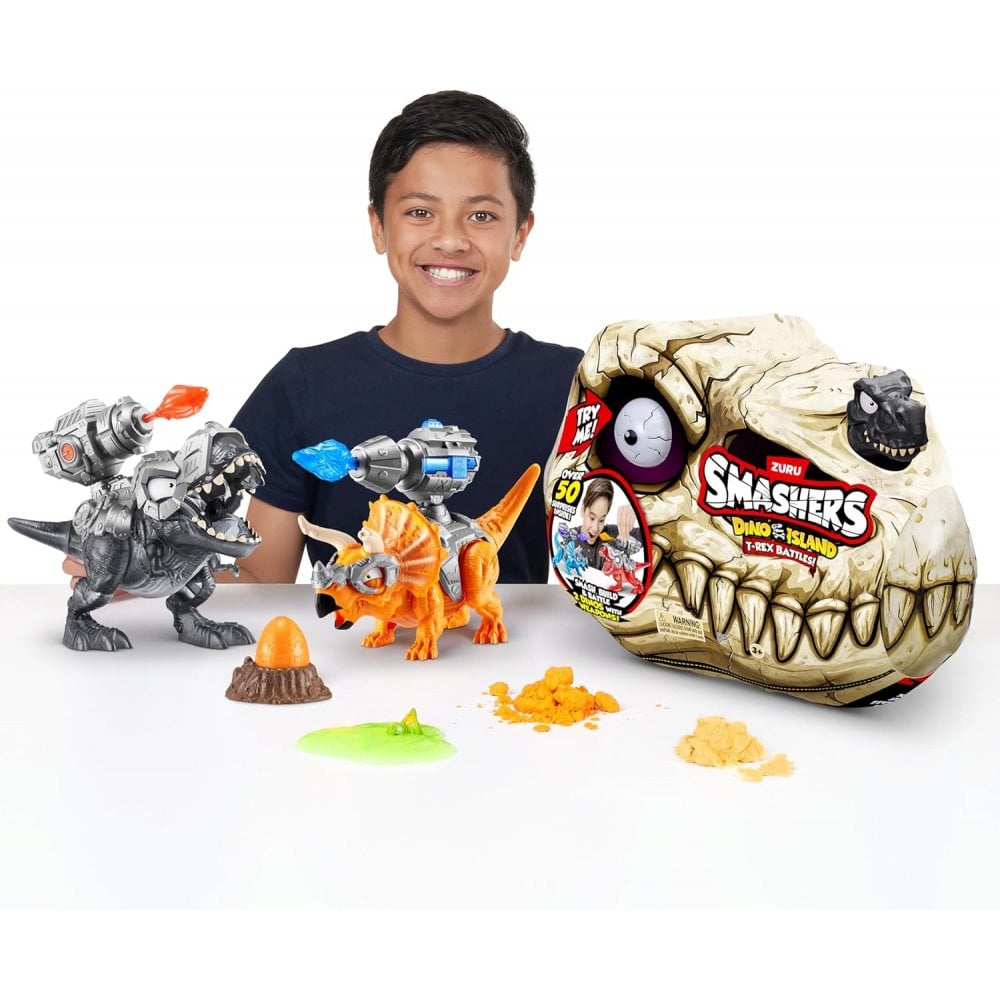 Smashers Dino Island Mini T-Rex Battle S1 Assorted