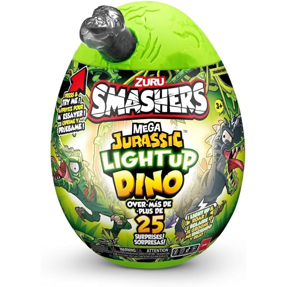 Smashers Jurassic Mega Jurassic Light Up S1 Asst