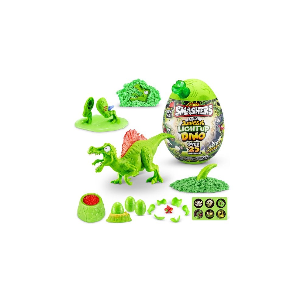 Smashers Jurassic Mega Jurassic Light Up S1 Asst