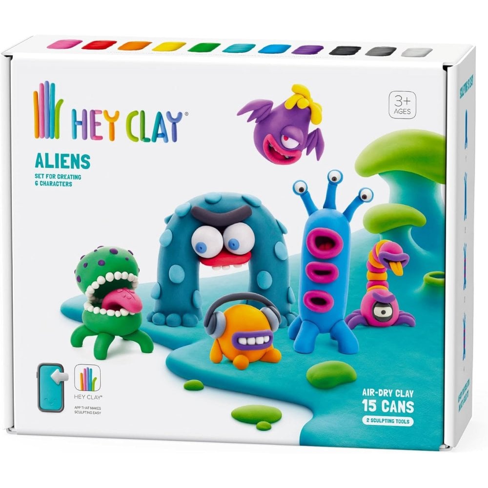 Hey Clay Aliens 15 can Set