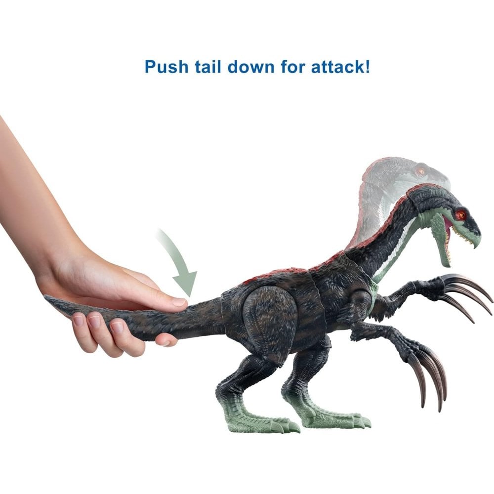 Jurassic World Dominion Dinosaur Toy, Sound Slashin Therizinosaurus