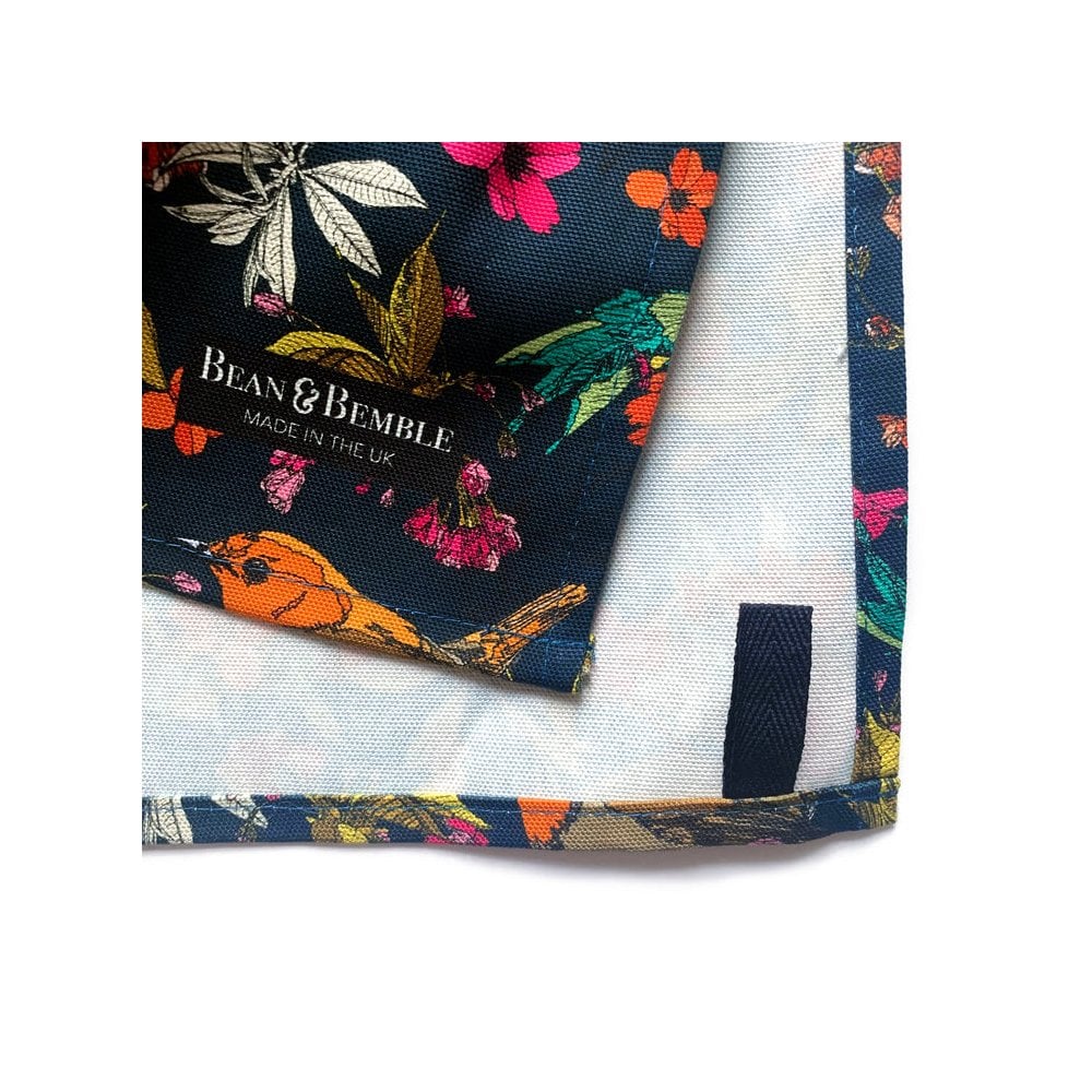 Tea Towel Organic Cotton Cherry Blossom Birds