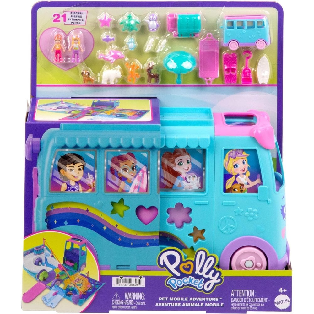 Polly Pocket - Pet Mobile Adventure Playset