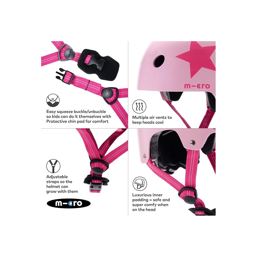 Star Pink Printed Helmet Small (48-54cm)