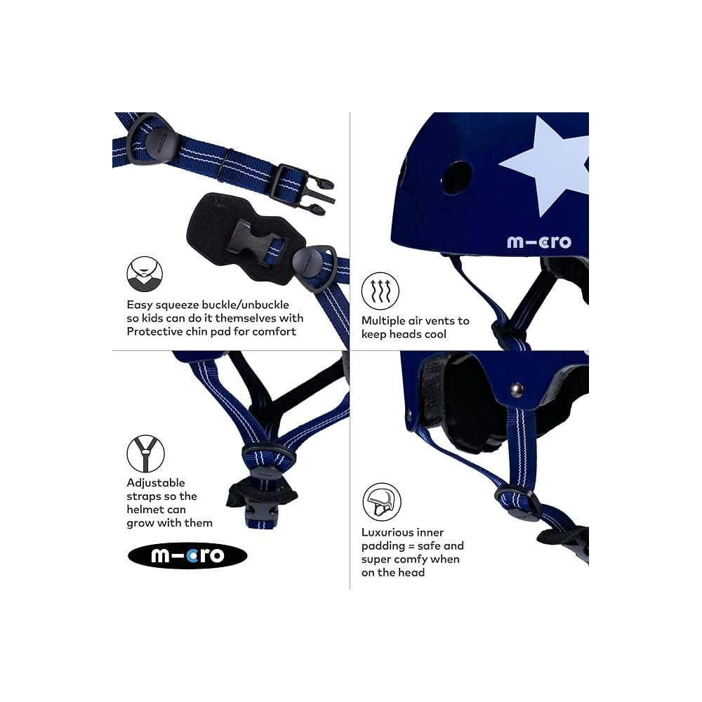 Star Navy Printed Helmet Small (48-54cm)