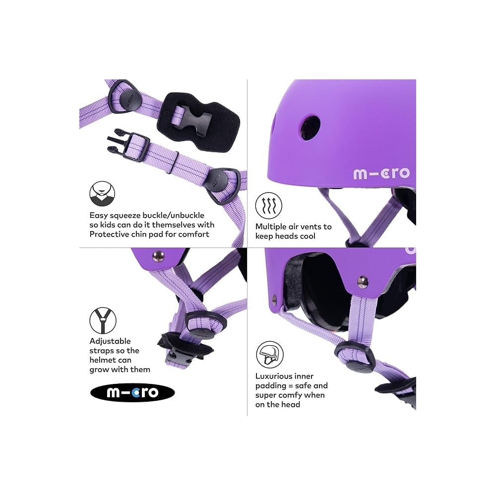Purple Matt Helmet Small (48-54cm)