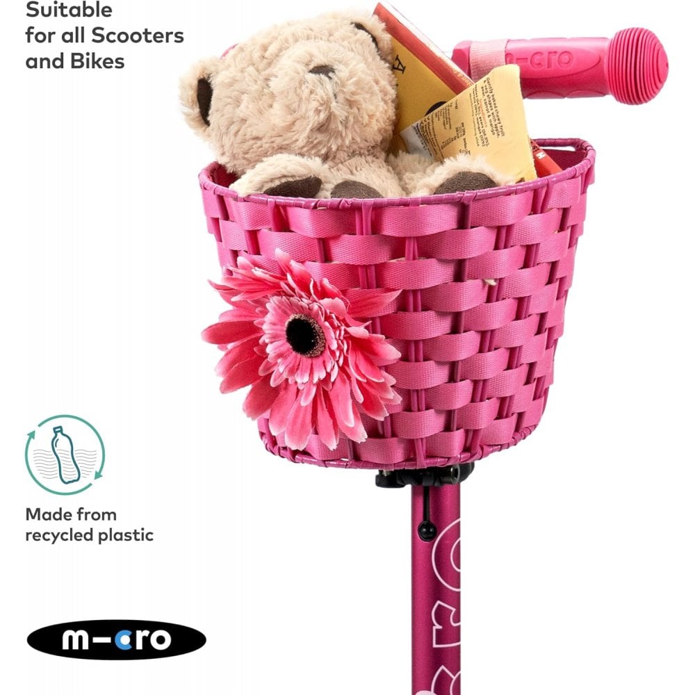 Scooter Basket MS ECO Pink