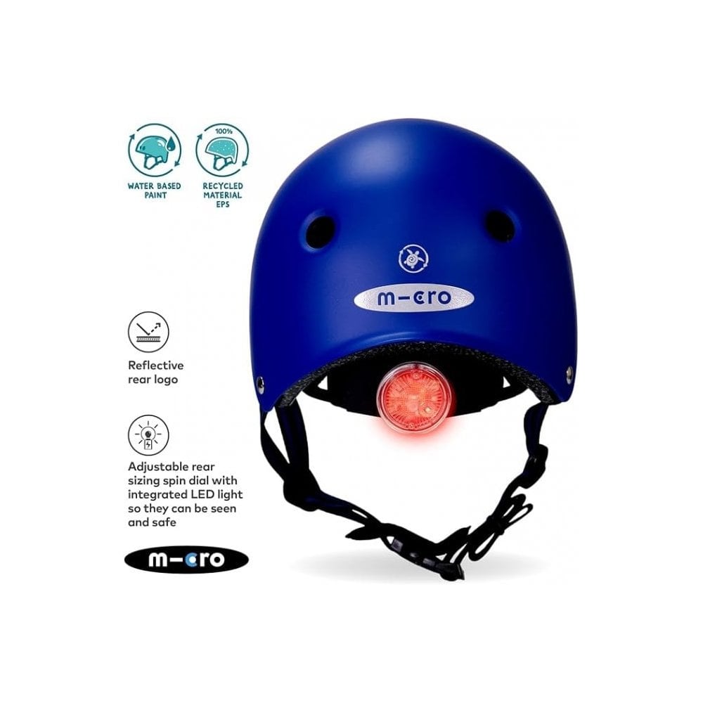 Blue Eco Matt Helmet Small (48-54cm)