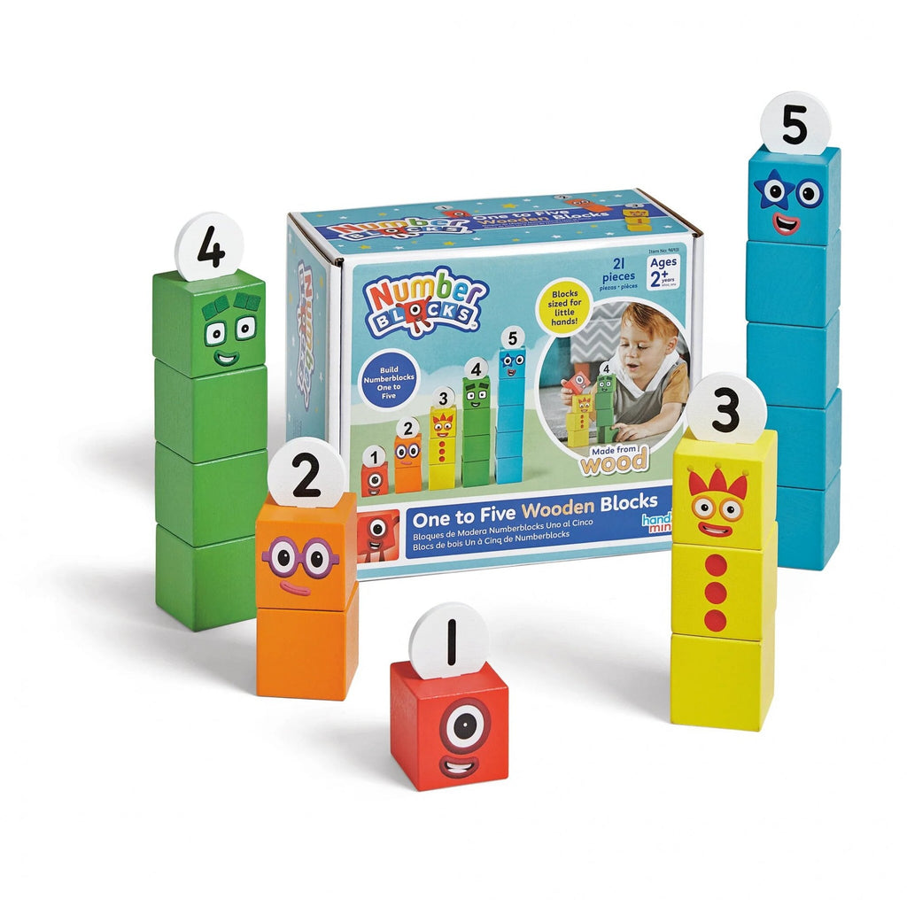 Hand2Mind | Numberblocks® One To Five Wooden Blocks