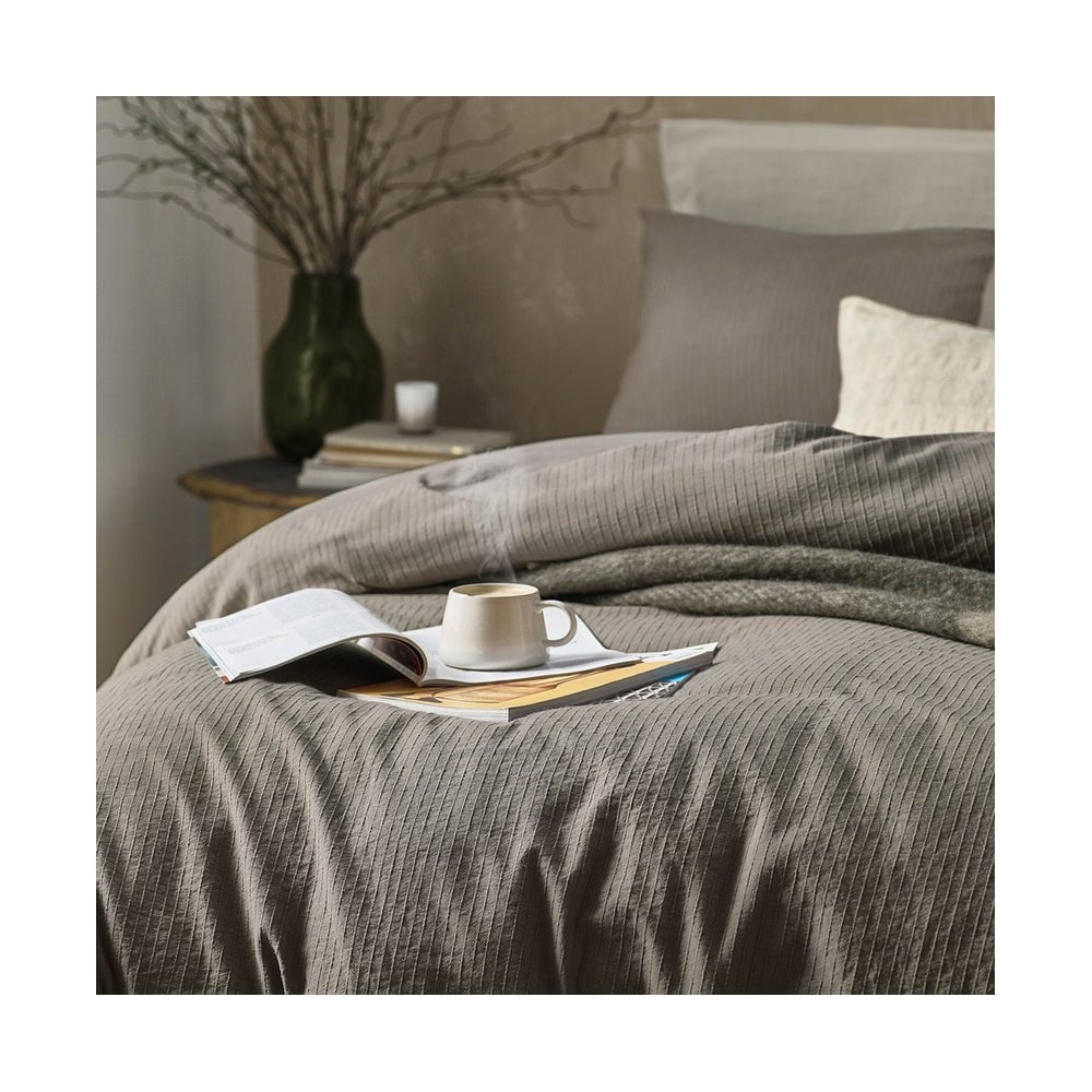 Malton Stripe 100% Cotton Duvet Cover Set