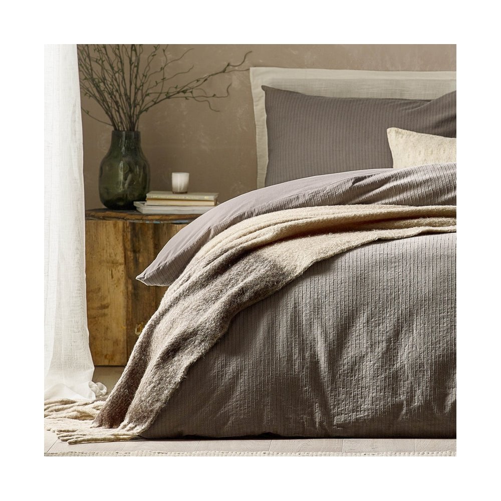 Malton Stripe 100% Cotton Duvet Cover Set