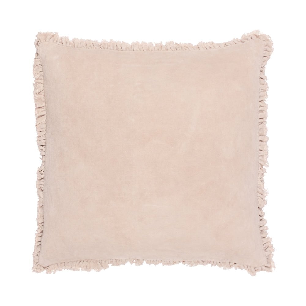 Bertie Washed Cotton Velvet Cushion
