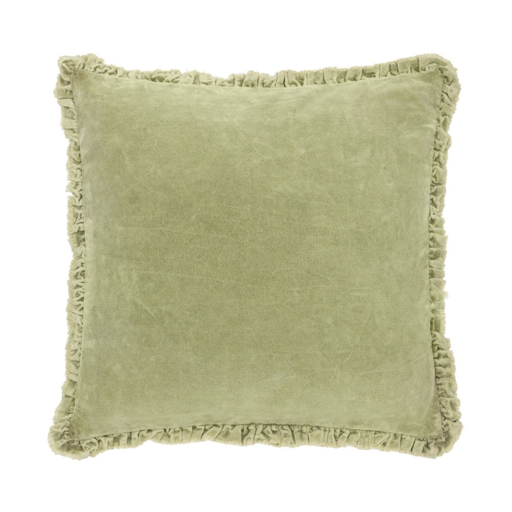Bertie Washed Cotton Velvet Cushion