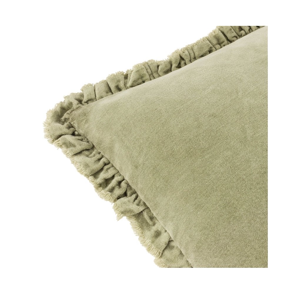 Bertie Washed Cotton Velvet Cushion