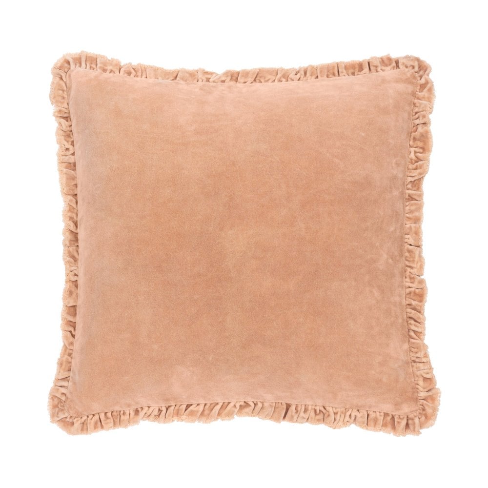 Bertie Washed Cotton Velvet Cushion