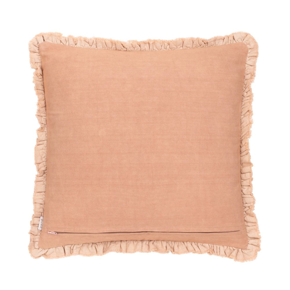 Bertie Washed Cotton Velvet Cushion