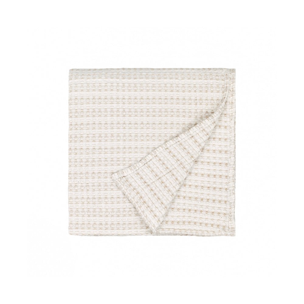 Waffle Textured 100% Cotton Bedspread