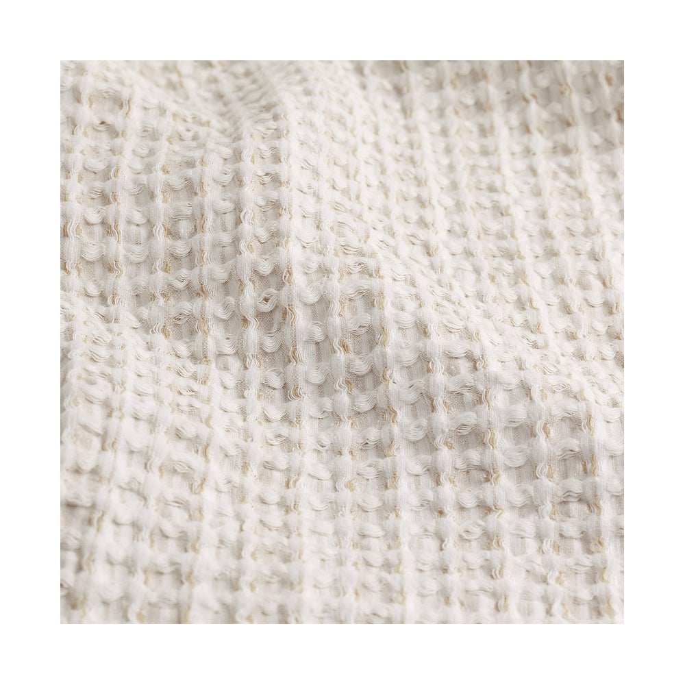 Waffle Textured 100% Cotton Bedspread
