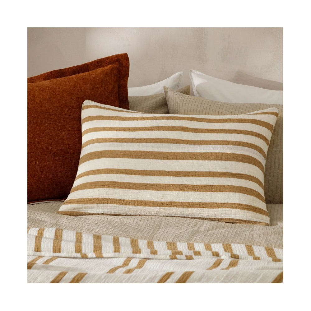 Woven Stripe Cotton Cushion