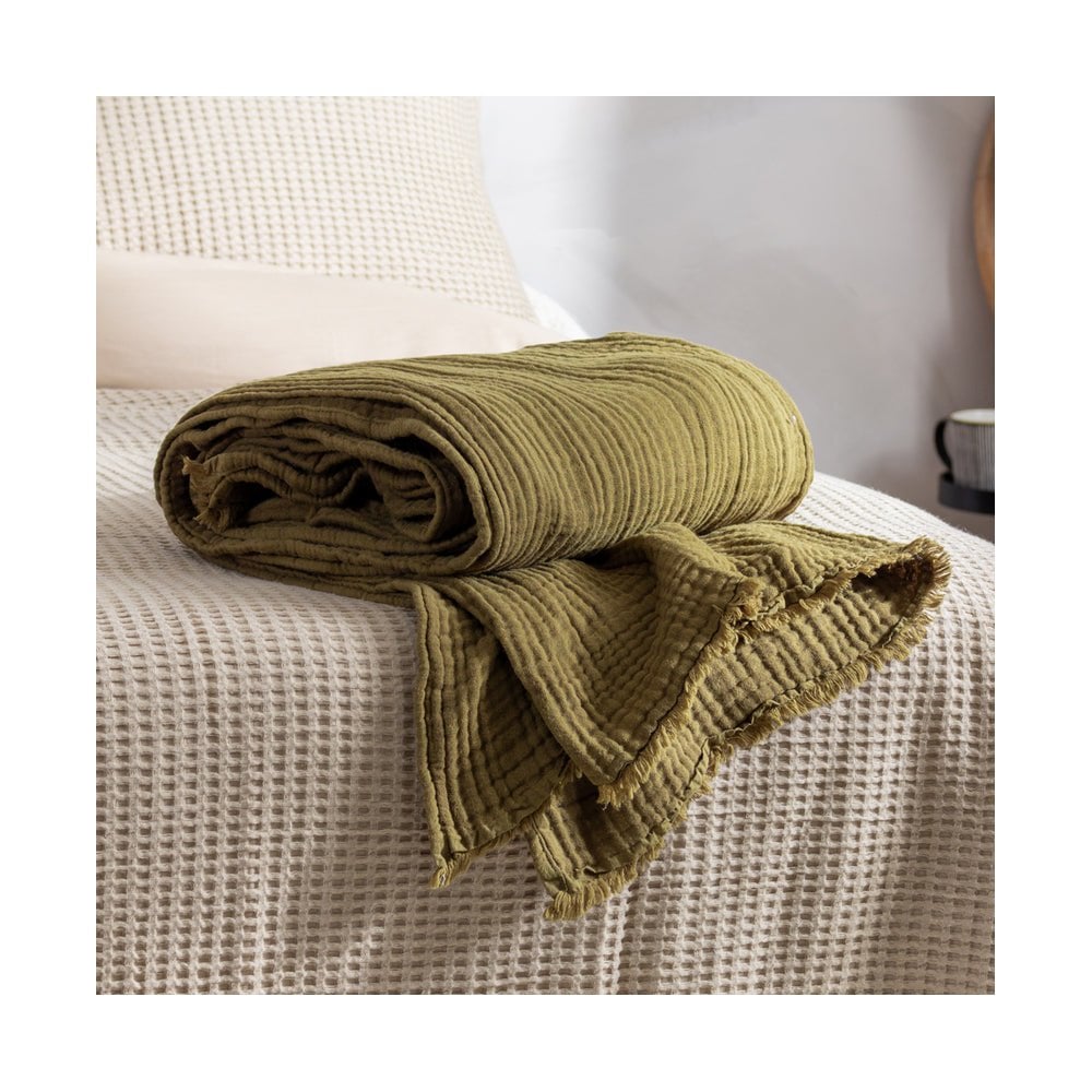 Lark Muslin Cotton Throw