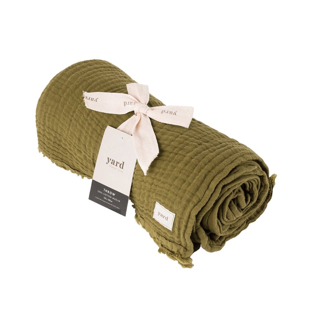 Lark Muslin Cotton Throw