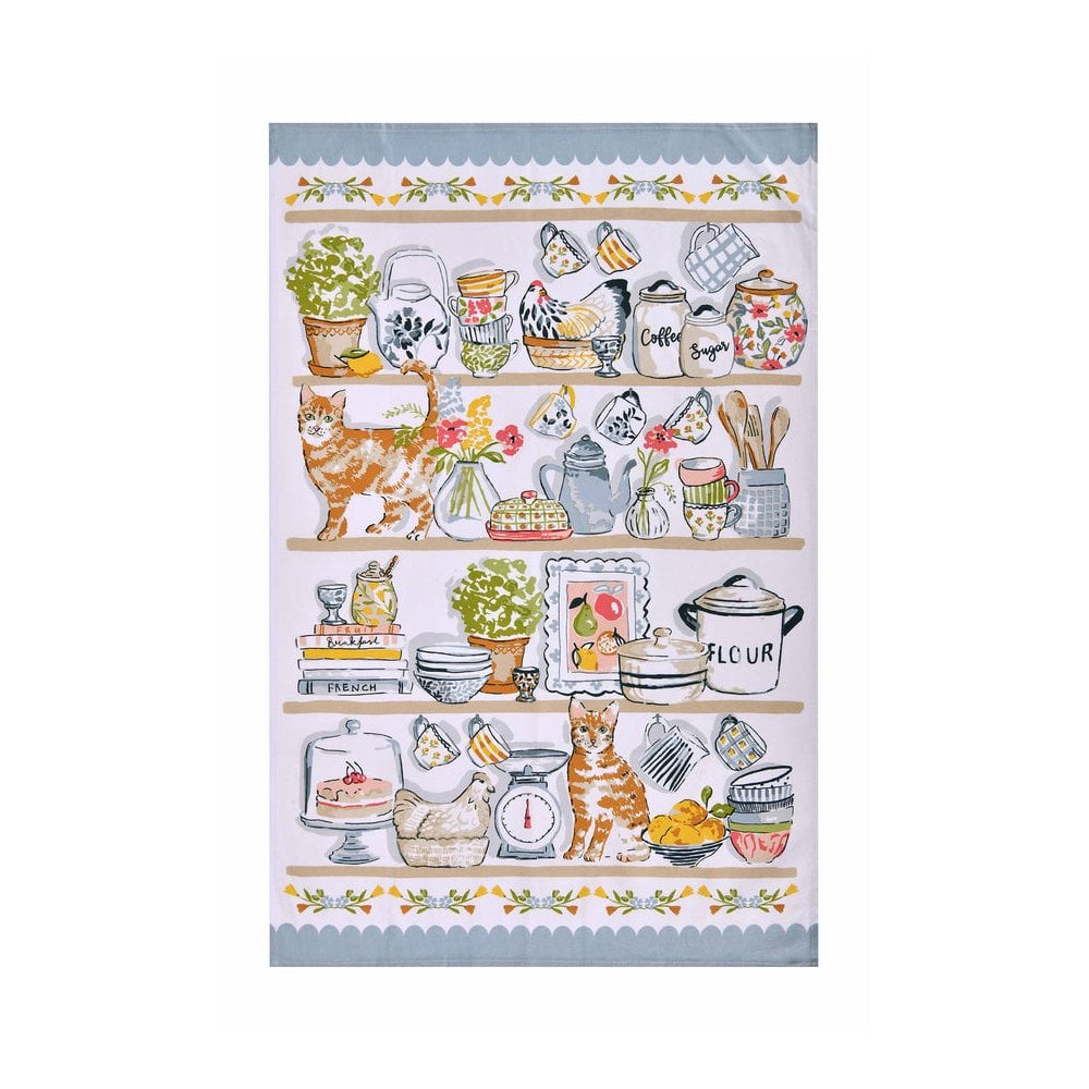 Pantry Cats Cotton Tea Towel
