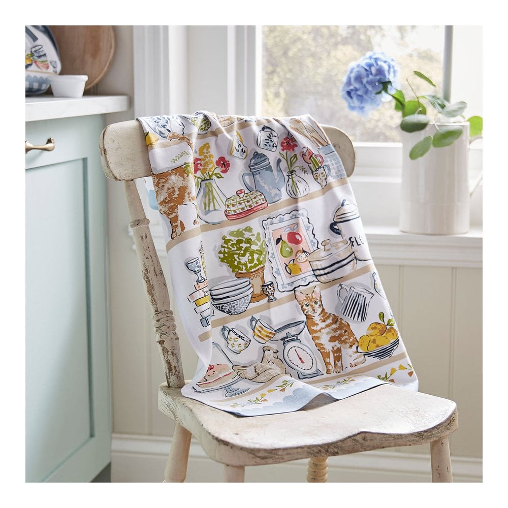 Pantry Cats Cotton Tea Towel