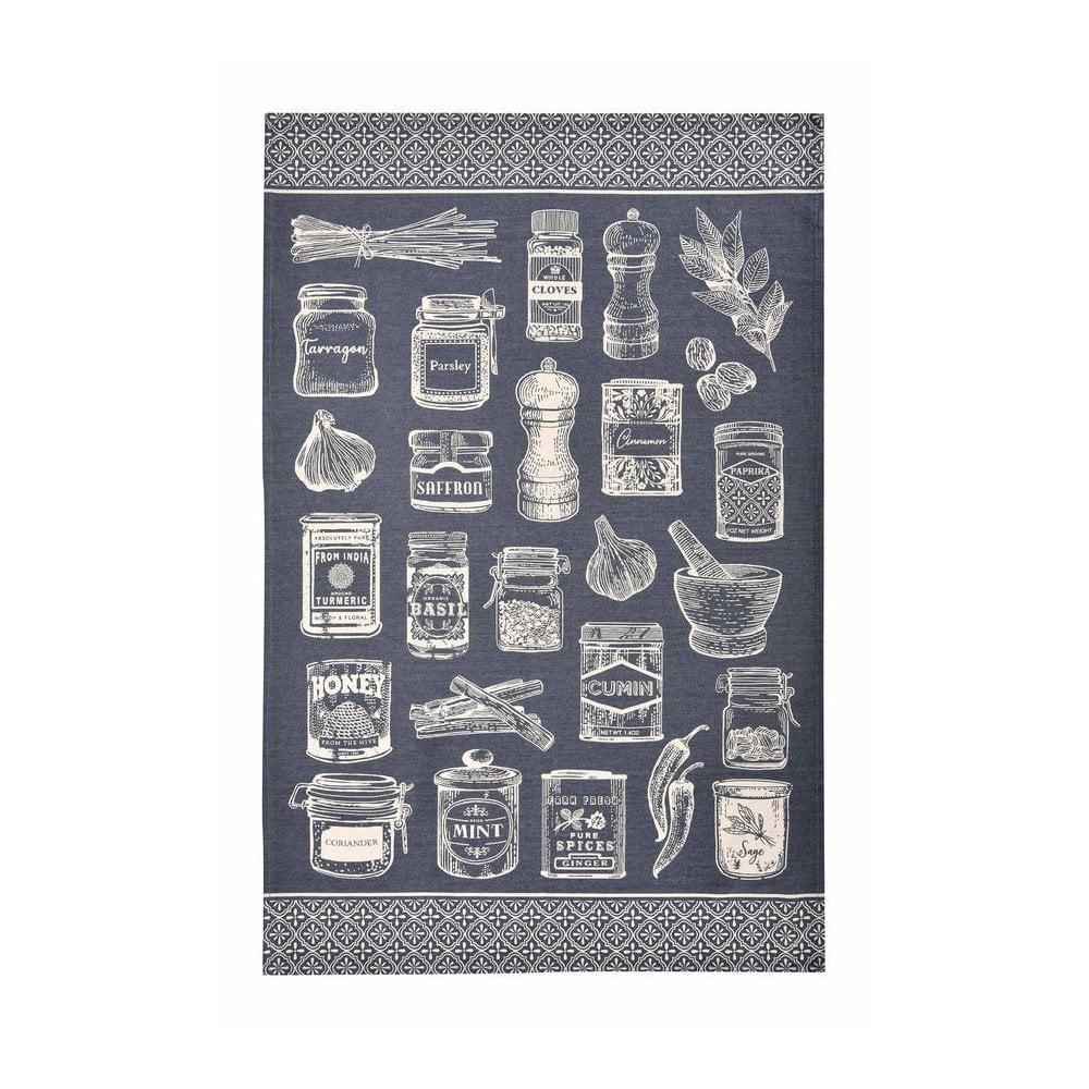 Herbs & Spices Cotton Tea Towel