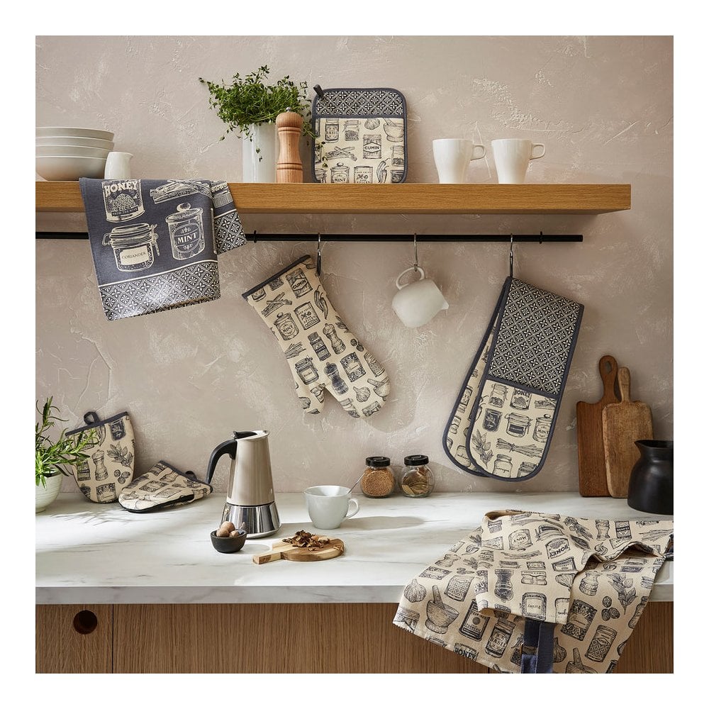 Herbs & Spices Cotton Tea Towel
