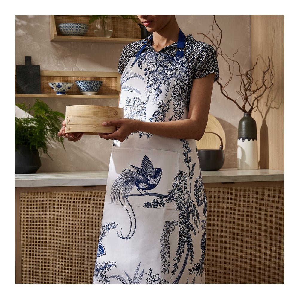 Willow Toile Cotton Apron
