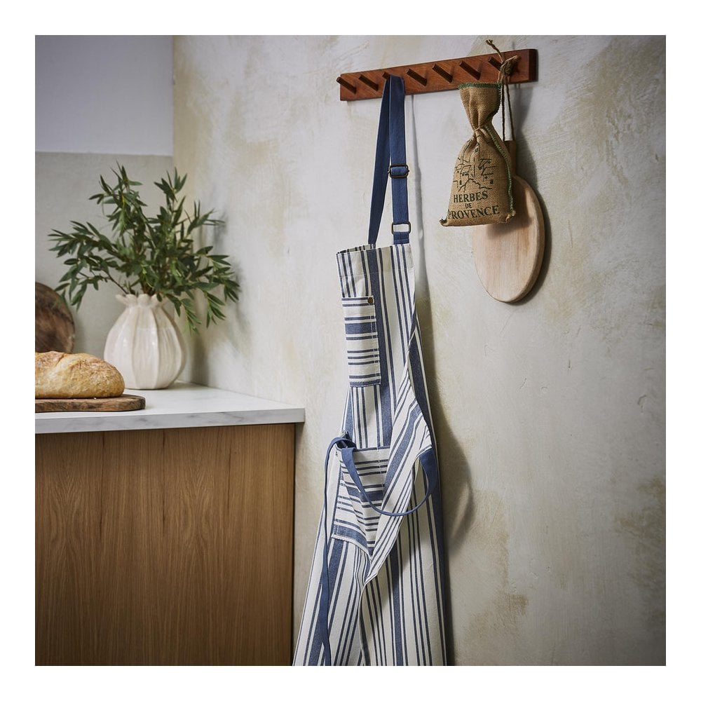 Denim Stripe Cotton Apron
